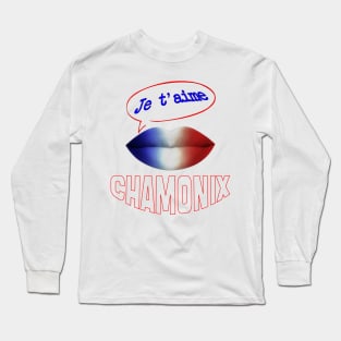 FRANCE JE TAIME CHAMONIX Long Sleeve T-Shirt